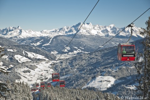 Foto Grafenbergbahn mit Panorama im Winter